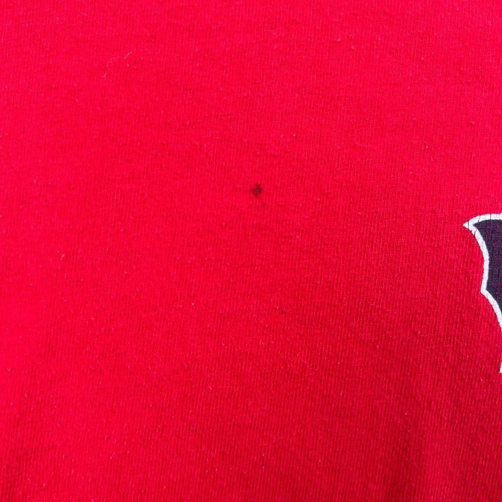 Vintage‎ Nike Team Boston Red Sox MLB T-Shirt Mens XL Red Center Swoosh Boxy Y2K